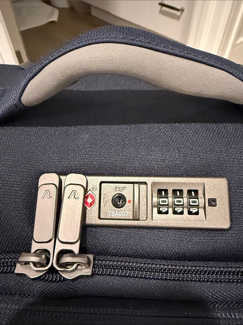 Roncato TSA-Approved Navy Carry-On with Built-In Lock and Expander